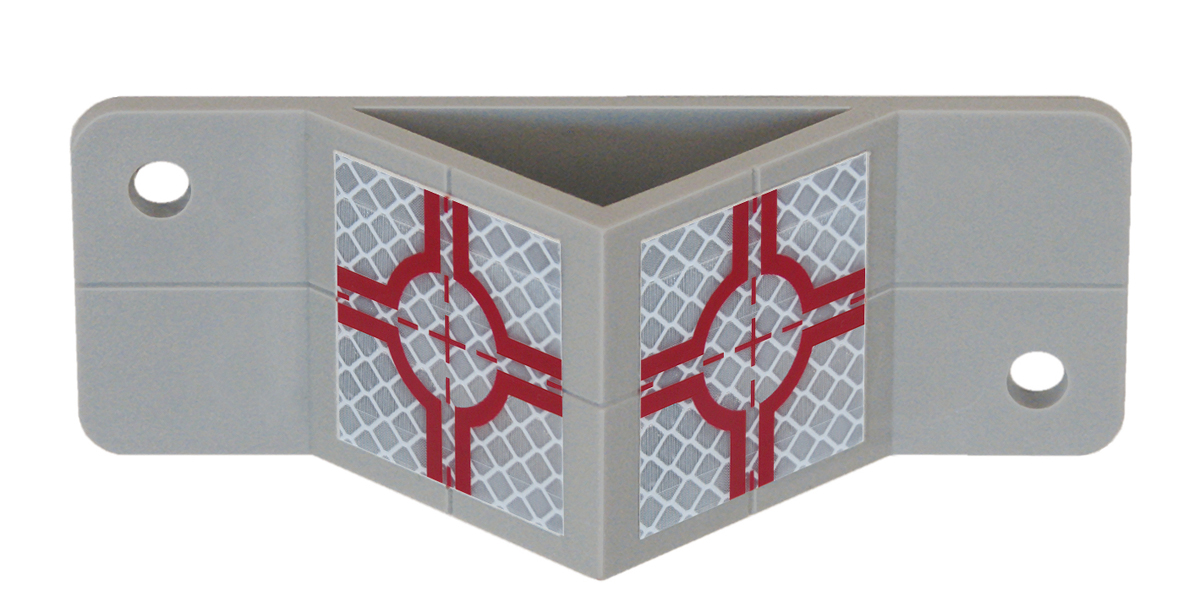 RSAK130 Plate with Angle, 2 Target Reflectors 30x30 mm