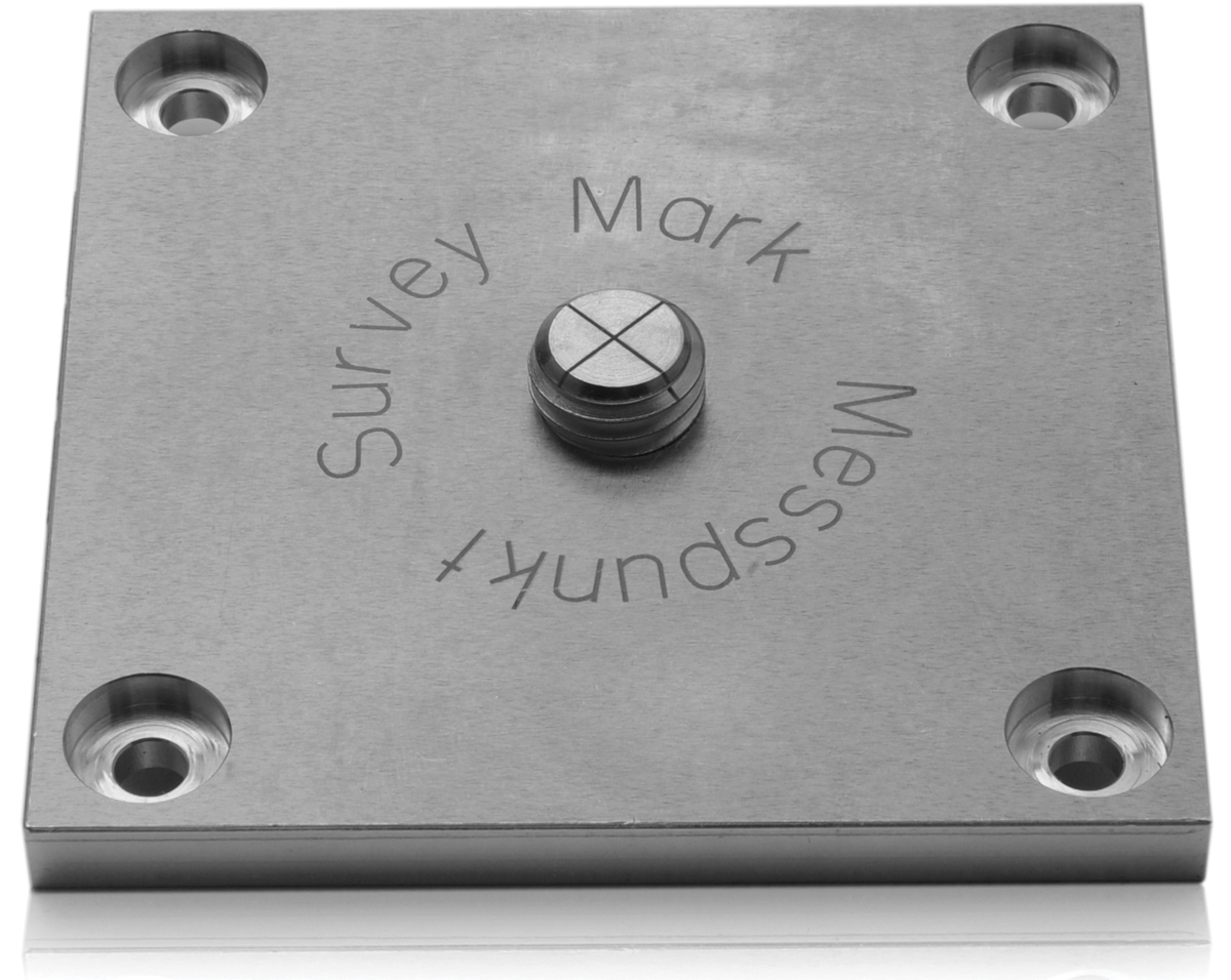 Fixed Point-Aluminum Survey Mark