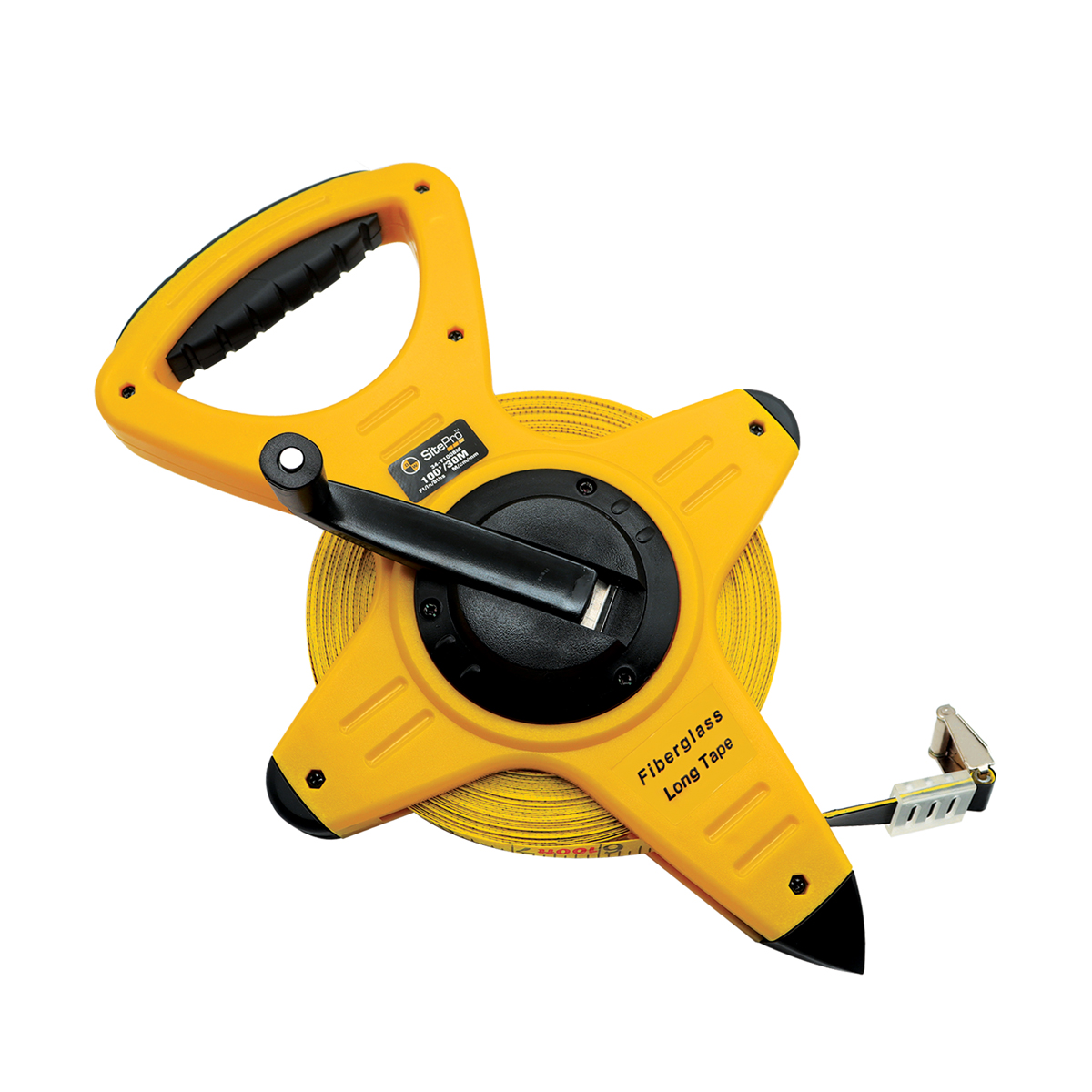 100 Ft/30M Fiberglass Tape with Dual Sided 8ths/cm Grads