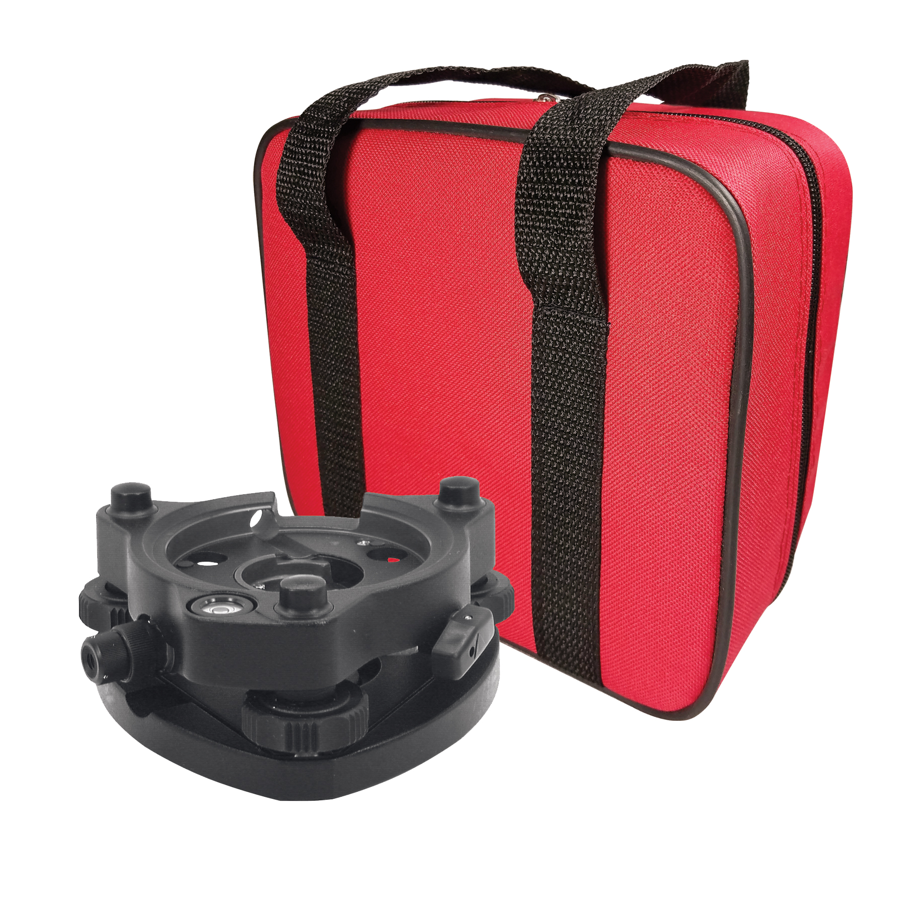 1200 Swiss-Style Tribrach with Optical Plummet, Black with Padded Soft Case