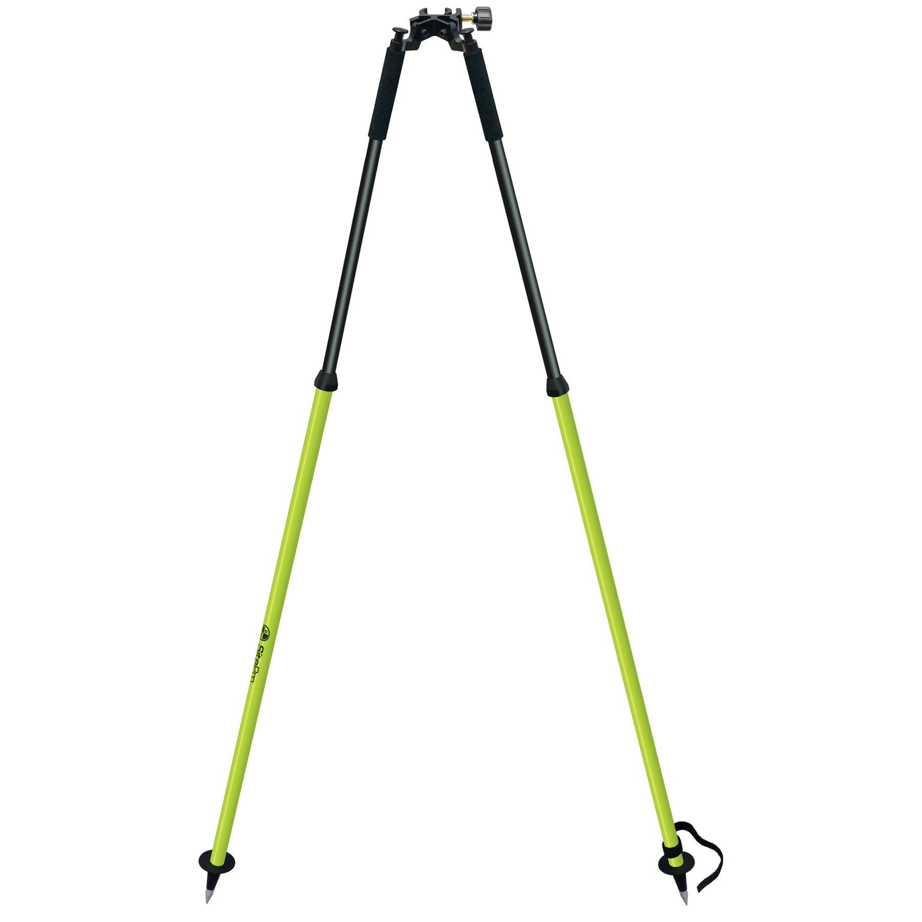 Thumb-Release Anti-Crush Bipod, Flo-Yellow Aluminum