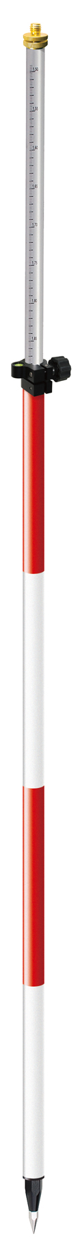 8-ft Twist-Lock Prism Pole, 10ths/Metric