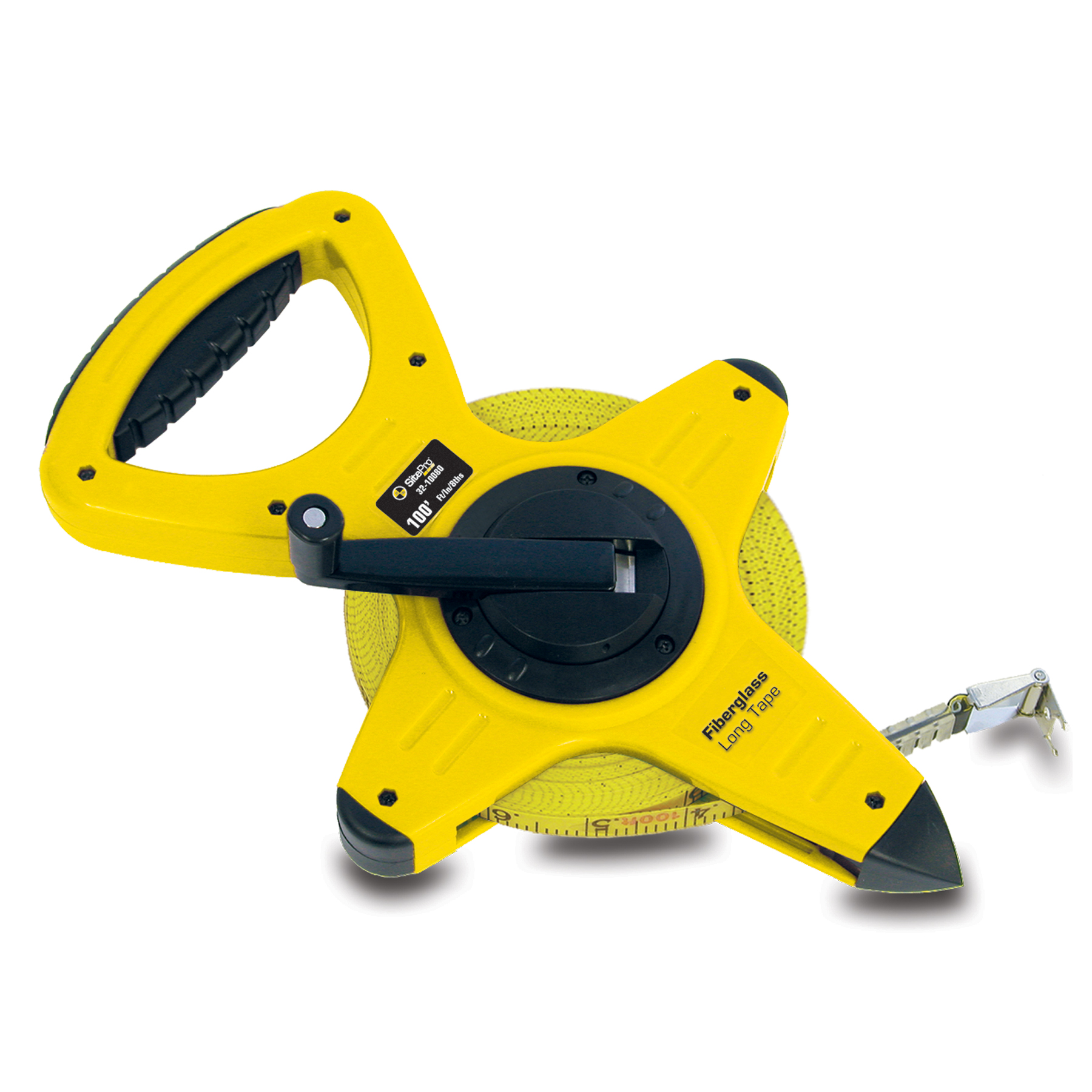 100 Ft Fiberglass Tape with Dual-Sided 8ths Grads