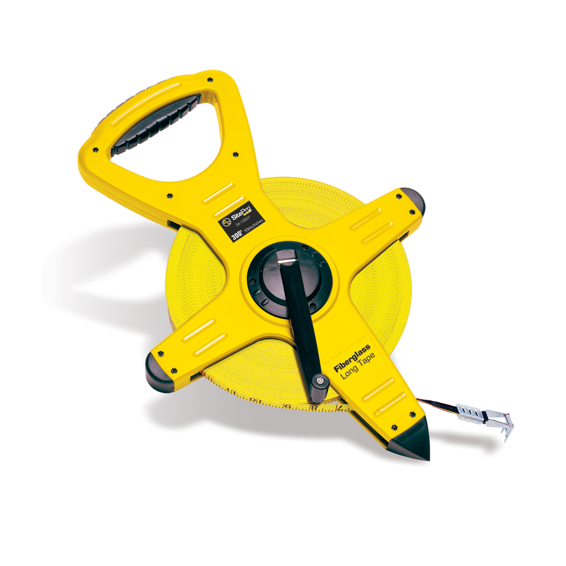 300 Ft Fiberglass Dual-Sided Tape with 10ths Grads