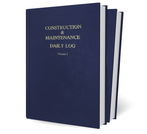 Daily Log Book for Construction & Maintenance, 2-Pack