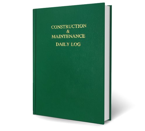 Daily Log Book for Construction & Maintenance
