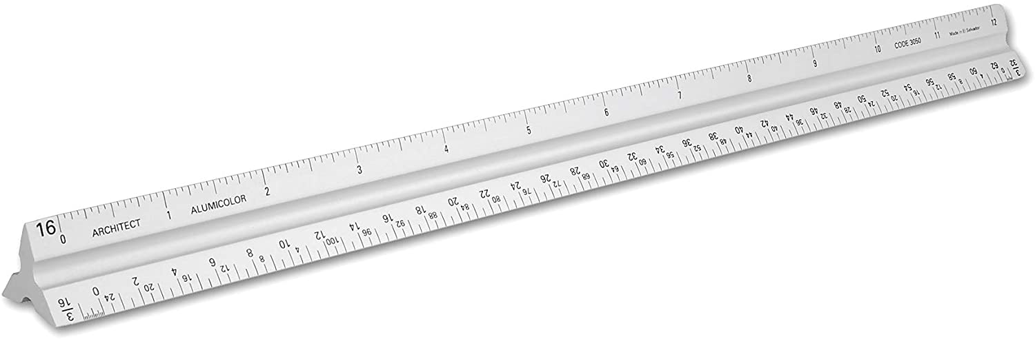 Alumicolor 18 Aluminum Ruler 